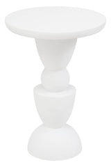 Mango Wood Whitewash Side Table