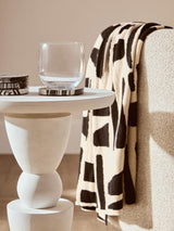 Mango Wood Whitewash Side Table