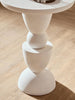 Mango Wood Whitewash Side Table