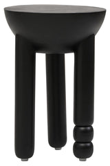 Black Mango Wood Side Table