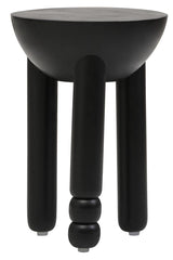 Black Mango Wood Side Table