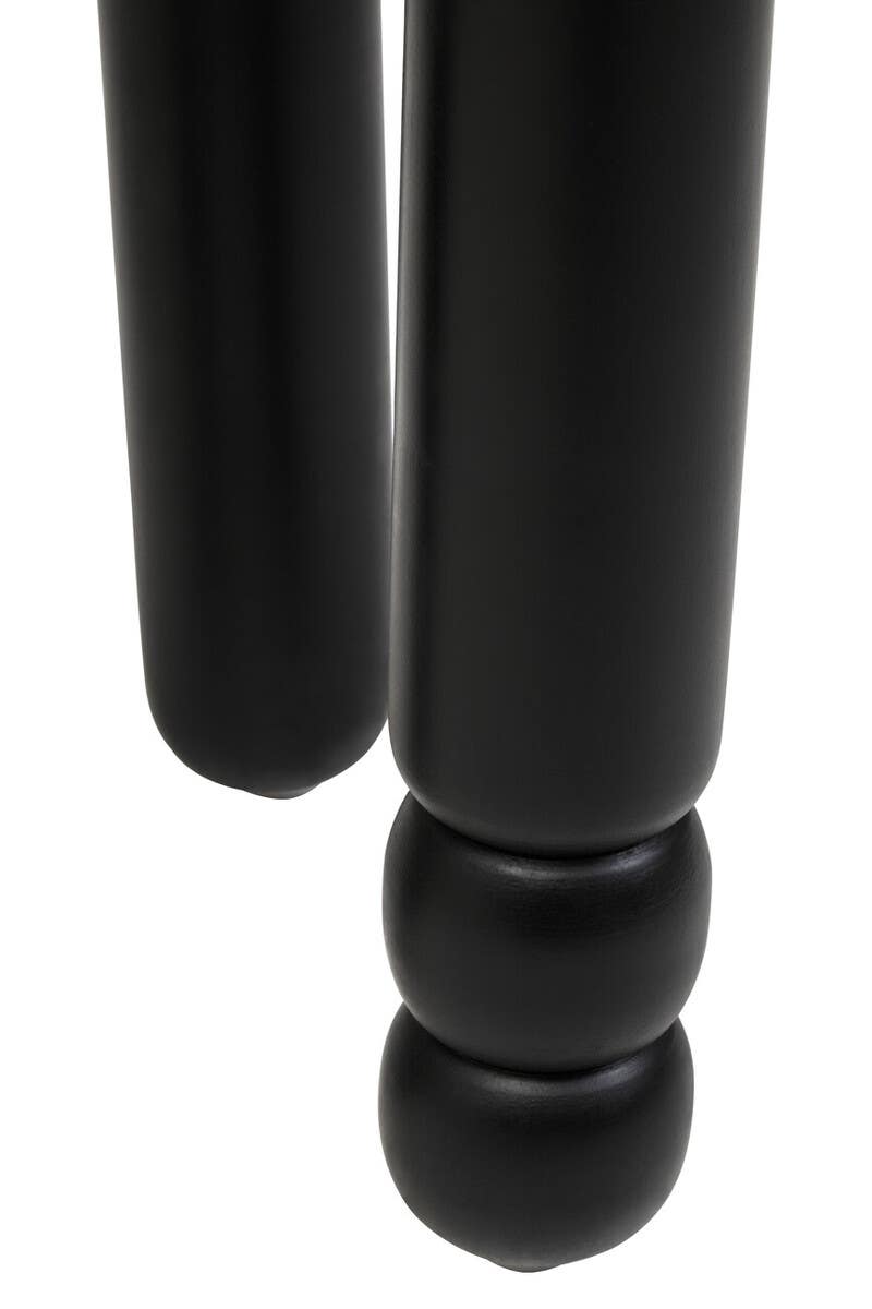 Black Mango Wood Side Table