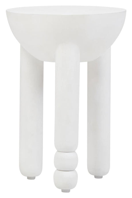 Mango Wood Whitewash Side Table