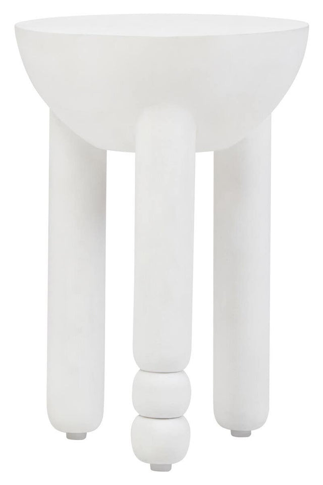 Mango Wood Whitewash Side Table