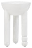 Mango Wood Whitewash Side Table