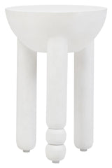 Mango Wood Whitewash Side Table