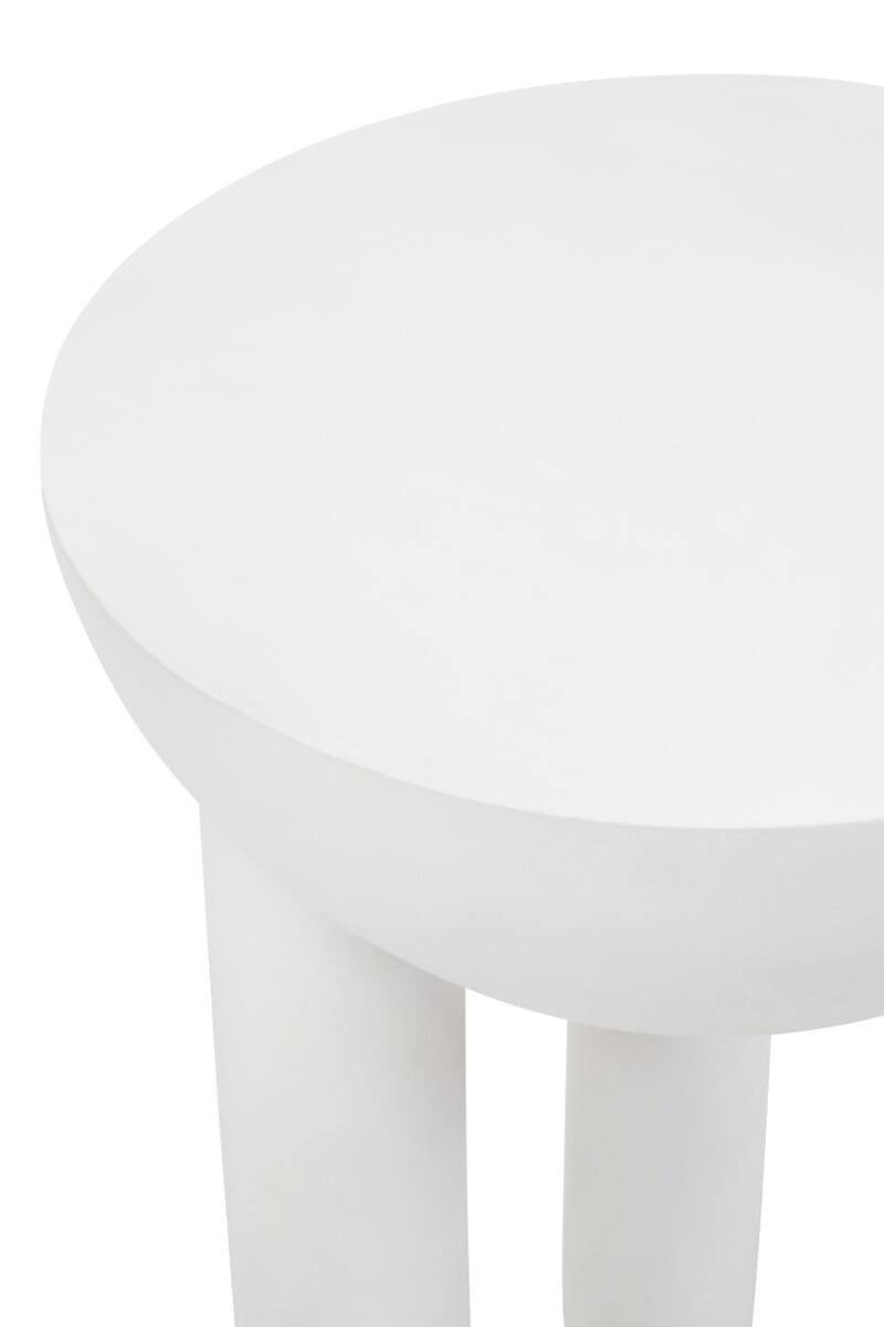 Mango Wood Whitewash Side Table