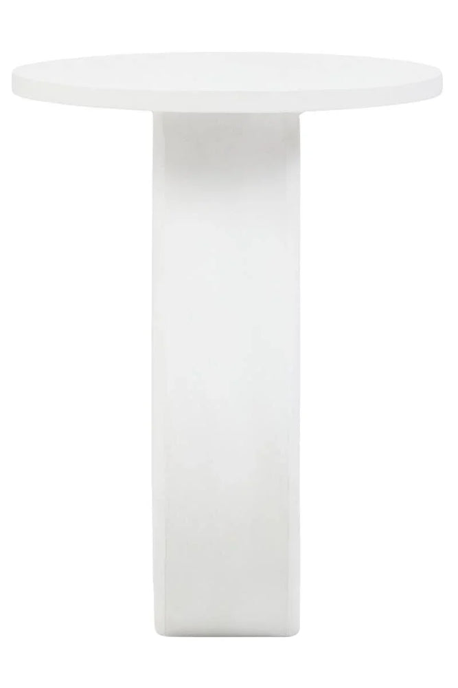 Mango Wood Whitewash Accent Table