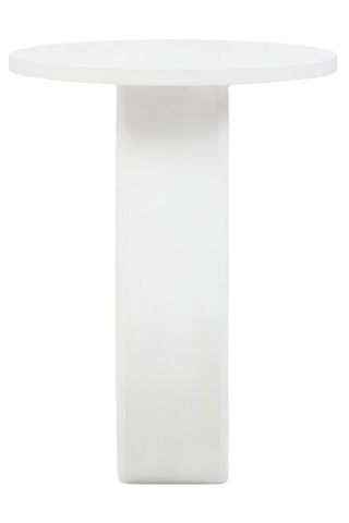 Mango Wood Whitewash Accent Table