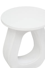 Mango Wood Whitewash Accent Table