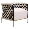 Monochrome Jute Rope Chair