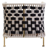 Monochrome Jute Rope Chair