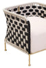 Monochrome Jute Rope Chair