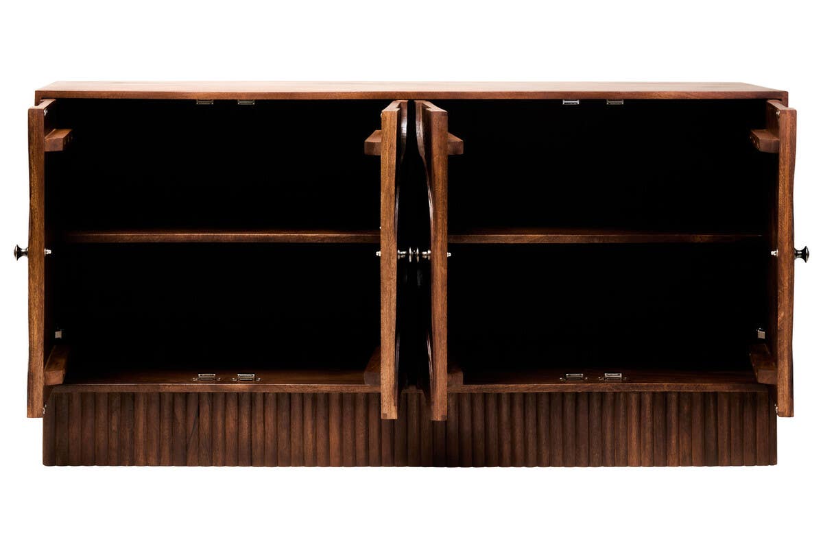 Mango Wood Carved Sideboard