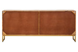 Rustic Charm Mango Wood Sideboard with Paper Rope Detail