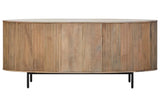 Grey Mango Wood Sideboard with Drawers and Doors - Torello Collection