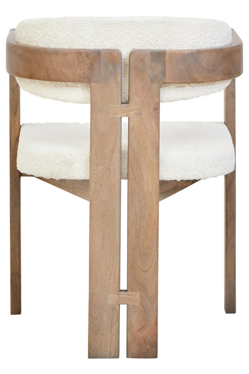 Sleek Grey Wooden Chair