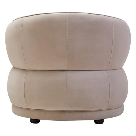 Luxe Stone Velvet Lounge Chair