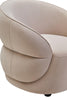 Luxe Stone Velvet Lounge Chair