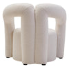 Luxe Ivory Boucle Accent Chair