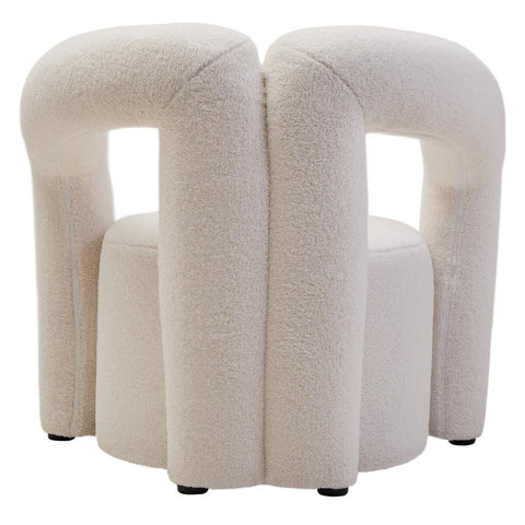 Luxe Ivory Boucle Accent Chair