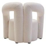 Luxe Ivory Boucle Accent Chair