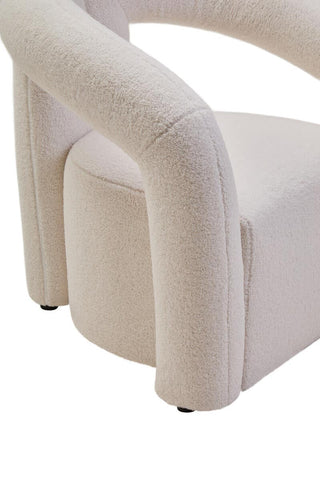 Luxe Ivory Boucle Accent Chair