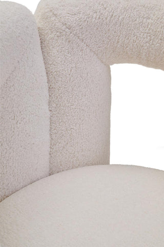 Luxe Ivory Boucle Accent Chair
