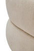 Luxe Ivory Curved Accent Chair