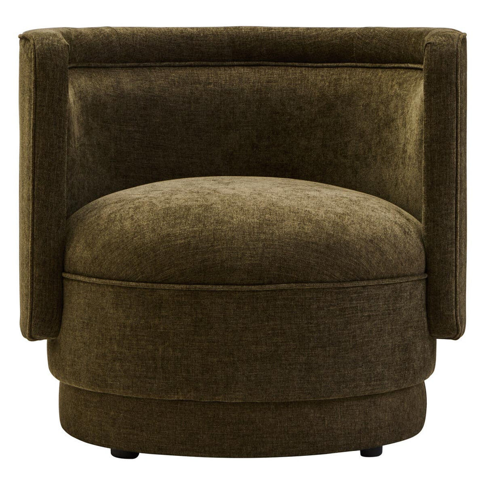 Luxe Green Velvet Lounge Chair