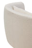 Luxe Curved Cream Accent Chair