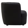 Luxe Curved Black Lounge Chair