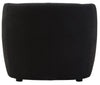 Luxe Curved Black Lounge Chair