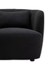 Luxe Curved Black Lounge Chair
