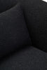 Luxe Curved Black Lounge Chair