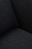 Luxe Curved Black Lounge Chair