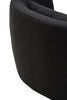 Luxe Curved Black Lounge Chair