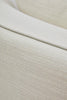 Curved Cream Linen Chair