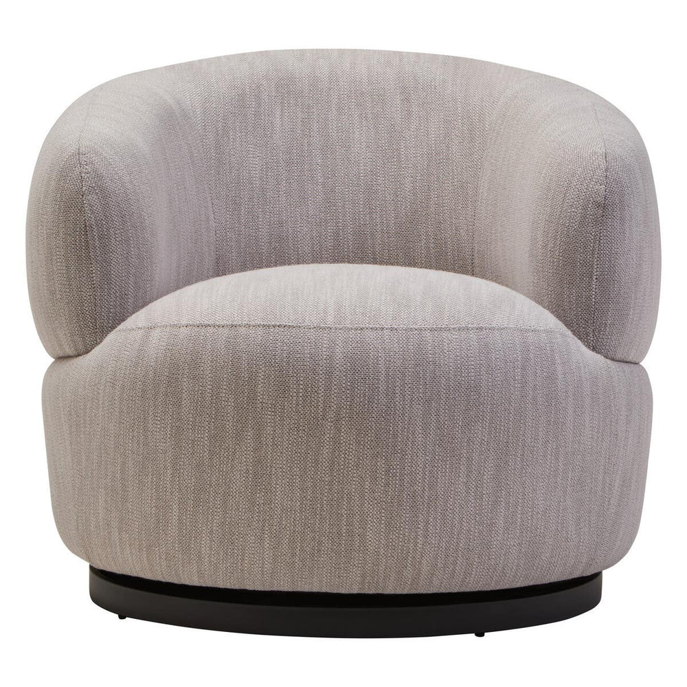 Curved Swivel Accent Chair