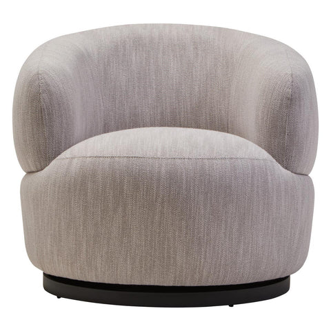 Curved Swivel Accent Chair