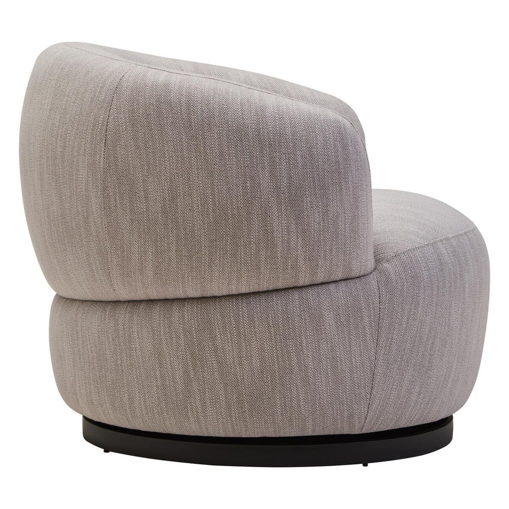 Curved Swivel Accent Chair