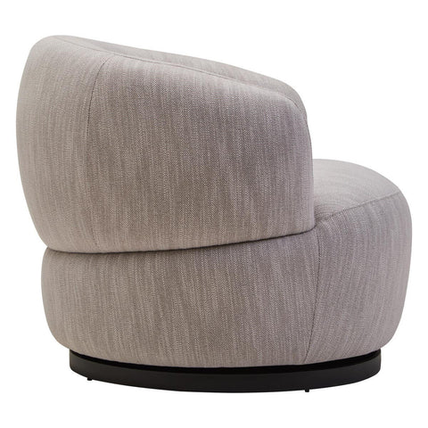 Curved Swivel Accent Chair