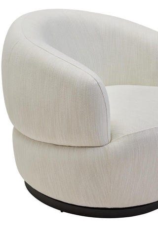 Luxe Curved Swivel Accent Chair