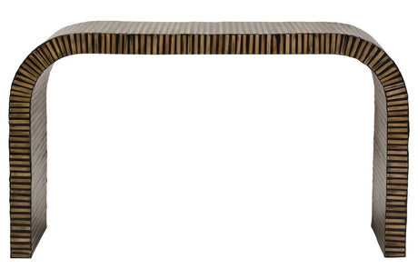 Bamboo Inlay Console Table