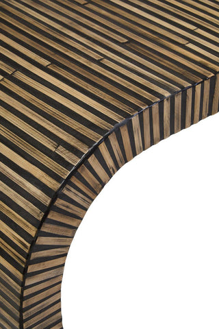 Bamboo Inlay Console Table