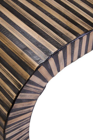 Bamboo Inlay Modern Coffee Table