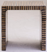Bamboo Inlay Side Table