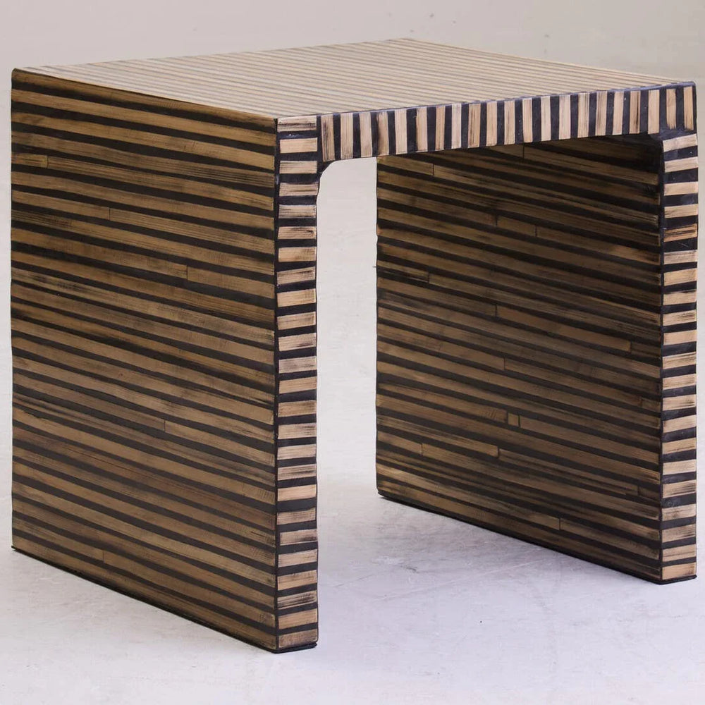 Bamboo Inlay Side Table