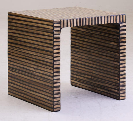 Bamboo Inlay Side Table