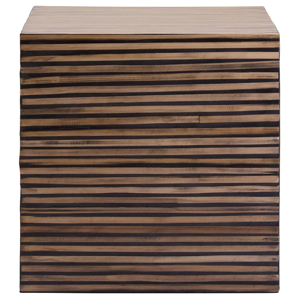 Bamboo Inlay Side Table